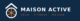 logo maison active fond bleu