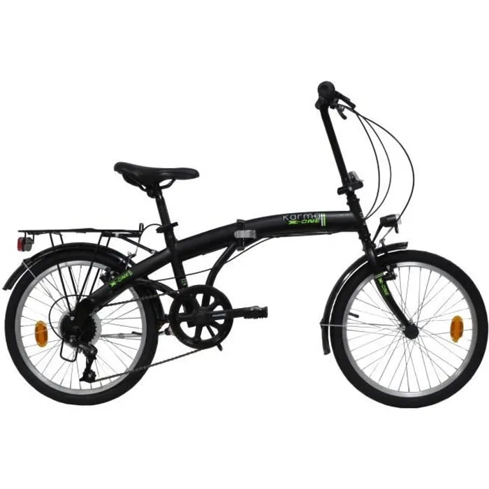 vélo pliant karma x one 20" – 6 vitesses shimano – noir mixte vélo pliant karma x one 20" – 6 vitesses shimano – noir mixte