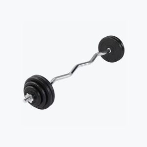 Boutique et barre curl ez gorilla sports avec disques – kit biceps & triceps