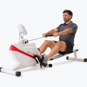 rameur sportplus pour la maison, pliable, frein magnétique, roulements à billes