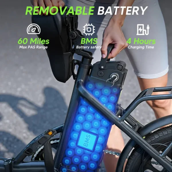 vélo Électrique pliant compact 16" – moteur 250w (crête 1000w) – autonomie 96 km – cadre bas mixte vélo Électrique pliant compact 16" – moteur 250w (crête 1000w) – autonomie 96 km – cadre bas mixte