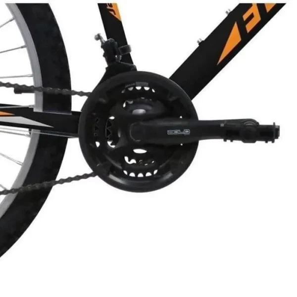 vtt homme freerider vulcan 26" – 18 vitesses – freins v brake – noir & orange vtt homme freerider vulcan 26" – 18 vitesses – freins v brake – noir & orange