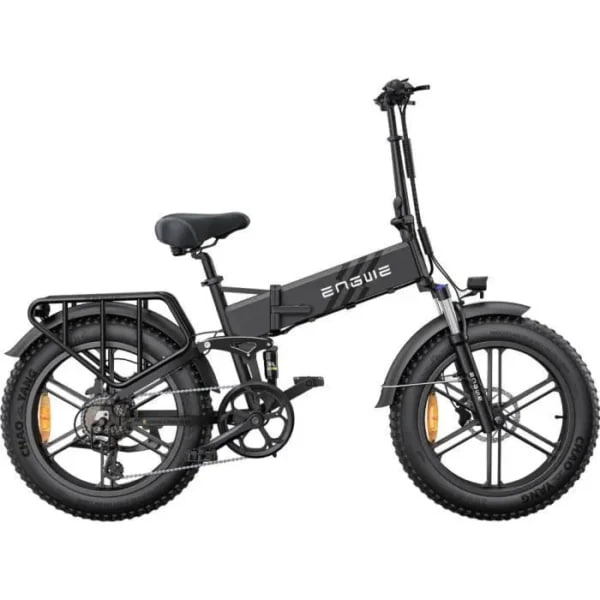 engwe engine pro 2.0 – fat bike Électrique pliant tout suspendu 20" – 75 nm | noir engwe engine pro 2.0 – fat bike Électrique pliant tout suspendu 20" – 75 nm | noir