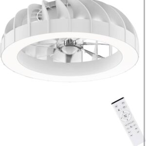 Ventilateur Plafonnier LED Ateroll – RGB, 3 Températures, Silencieux, Télécommande